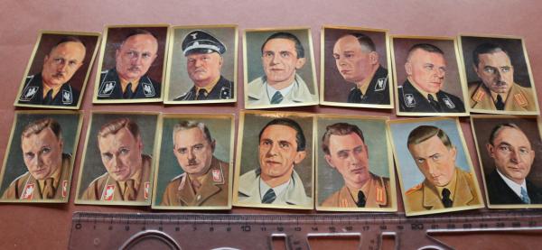 14 seltene Sammelbilder - Wer führt das Dritte Reich ?